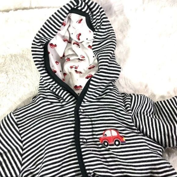 Little Me reversible puffy coat jacket 12 months - Picture 9 of 9